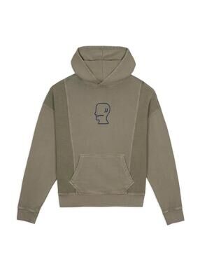 Brain Dead Mendoza Cropped Hoodie Cement